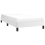 Estructura de cama de cuero sintético blanco 90x200 cm de vidaXL, Camas y somieres - Ref: Foro24-346881, Precio: 73,07 €, Des...