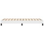 Estructura de cama de cuero sintético blanco 90x200 cm de vidaXL, Camas y somieres - Ref: Foro24-346881, Precio: 73,07 €, Des...