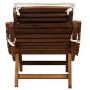 Sun loungers with cushions 2 pcs solid acacia wood cream white by vidaXL, Loungers - Ref: Foro24-3155473, Price: 311,44 €, Di...