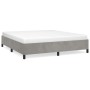 Light gray velvet bed frame 160x200 cm by vidaXL, Beds and slatted bases - Ref: Foro24-347330, Price: 140,72 €, Discount: %