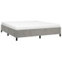 Light gray velvet bed frame 160x200 cm by vidaXL, Beds and slatted bases - Ref: Foro24-347330, Price: 140,72 €, Discount: %