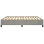 Light gray velvet bed frame 160x200 cm by vidaXL, Beds and slatted bases - Ref: Foro24-347330, Price: 140,72 €, Discount: %