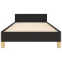 Estructura de cama con cabecero de tela negro 80x200 cm de vidaXL, Camas y somieres - Ref: Foro24-3125011, Precio: 159,09 €, ...