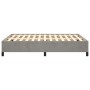 Light gray velvet bed frame 140x190 cm by vidaXL, Beds and slatted bases - Ref: Foro24-347318, Price: 142,74 €, Discount: %