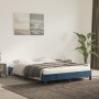 Estructura de cama de terciopelo azul 140x190 cm de vidaXL, Camas y somieres - Ref: Foro24-346974, Precio: 105,71 €, Descuent...