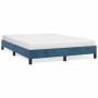 Estructura de cama de terciopelo azul 140x190 cm de vidaXL, Camas y somieres - Ref: Foro24-346974, Precio: 105,71 €, Descuent...