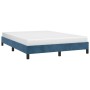 Estructura de cama de terciopelo azul 140x190 cm de vidaXL, Camas y somieres - Ref: Foro24-346974, Precio: 105,71 €, Descuent...