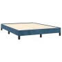 Estructura de cama de terciopelo azul 140x190 cm de vidaXL, Camas y somieres - Ref: Foro24-346974, Precio: 105,71 €, Descuent...