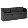 4-piece garden sofa set with black synthetic rattan cushions by vidaXL, Garden sets - Ref: Foro24-3186648, Price: 419,58 €, D...