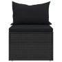 4-piece garden sofa set with black synthetic rattan cushions by vidaXL, Garden sets - Ref: Foro24-3186648, Price: 419,58 €, D...