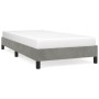 Light gray velvet bed frame 80x200 cm by vidaXL, Beds and slatted bases - Ref: Foro24-346940, Price: 82,23 €, Discount: %