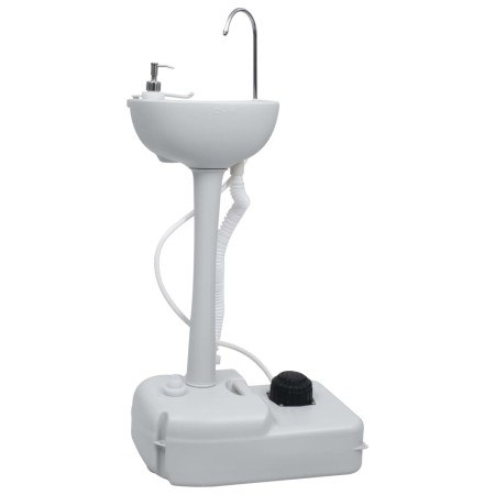 Lavabo portátil con pedestal para camping gris 20 L de vidaXL, Camping y senderismo - Ref: Foro24-30139, Precio: 101,36 €, De...