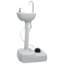 Lavabo portátil con pedestal para camping gris 20 L de vidaXL, Camping y senderismo - Ref: Foro24-30139, Precio: 101,36 €, De...