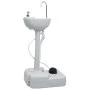 Portable camping sink with pedestal, gray, 20 L by vidaXL, Camping and hiking - Ref: Foro24-30139, Price: 110,68 €, Discount: %
