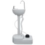 Lavabo portátil con pedestal para camping gris 20 L de vidaXL, Camping y senderismo - Ref: Foro24-30139, Precio: 101,36 €, De...