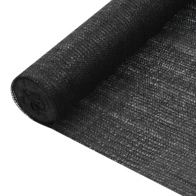 Black HDPE privacy net 1.8x50 m 75 g/m² by vidaXL, Umbrellas - Ref: Foro24-149328, Price: 67,45 €, Discount: %