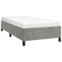 Light gray velvet bed frame 90x190 cm by vidaXL, Beds and slatted bases - Ref: Foro24-347294, Price: 106,47 €, Discount: %