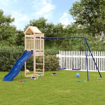 Spielplatz im Freien aus massivem Kiefernholz von vidaXL, Schaukeln und Spielgeräte - Ref: Foro24-3156952, Preis: 353,99 €, R...