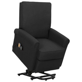 Black fabric elevating massage chair by vidaXL, Electric massage chairs - Ref: Foro24-329731, Price: 317,99 €, Discount: %