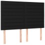 Bed frame with black fabric headboard 140x200 cm by vidaXL, Beds and slatted bases - Ref: Foro24-3125140, Price: 229,57 €, Di...