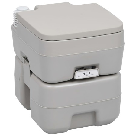 Portable camping toilet gray 20 + 10 L by vidaXL, Urinals and portable toilets - Ref: Foro24-30137, Price: 105,88 €, Discount: %