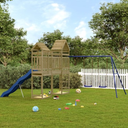 Spielplatz im Freien aus imprägniertem Kiefernholz von vidaXL, Schaukeln und Spielgeräte - Ref: Foro24-3156969, Preis: 724,69...