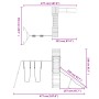 Spielplatz im Freien aus imprägniertem Kiefernholz von vidaXL, Schaukeln und Spielgeräte - Ref: Foro24-3156969, Preis: 722,99...