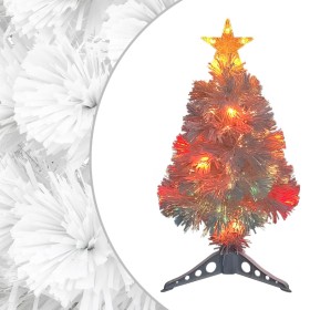 Árbol de Navidad artificial con luces fibra óptica blanco 64 cm de vidaXL, Arboles de navidad - Ref: Foro24-328448, Precio: 2...