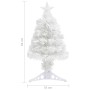 Artificial Christmas tree with white fiber optic lights 64 cm by vidaXL, Christmas trees - Ref: Foro24-328448, Price: 26,06 €...