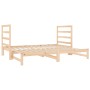 Sofá cama extraíble madera maciza de pino 2x(90x190) cm de vidaXL, Camas y somieres - Ref: Foro24-3124762, Precio: 161,64 €, ...