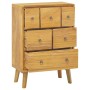 Solid teak wood dresser 56x30x80 cm by vidaXL, Drawers - Ref: Foro24-340737, Price: 226,97 €, Discount: %