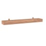 Wall shelves 2 units solid teak wood 110x15x4 cm by vidaXL, Shelves and shelves - Ref: Foro24-340757, Price: 60,31 €, Discoun...