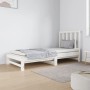 Solid white pine wood pull-out sofa bed 2x(90x190) cm by vidaXL, Beds and slatted bases - Ref: Foro24-3124753, Price: 171,94 ...