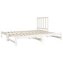 Solid white pine wood pull-out sofa bed 2x(90x190) cm by vidaXL, Beds and slatted bases - Ref: Foro24-3124753, Price: 171,94 ...