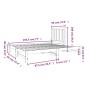 Solid white pine wood pull-out sofa bed 2x(90x190) cm by vidaXL, Beds and slatted bases - Ref: Foro24-3124753, Price: 171,94 ...