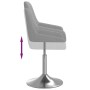 Light gray fabric swivel dining chair by vidaXL, dining chairs - Ref: Foro24-3085127, Price: 83,96 €, Discount: %