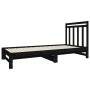 Sofá cama extraíble madera maciza de pino negro 2x(90x190) cm de vidaXL, Camas y somieres - Ref: Foro24-3124761, Precio: 171,...