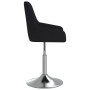 Silla de comedor giratoria tela negra de vidaXL, Sillas de comedor - Ref: Foro24-3085130, Precio: 72,37 €, Descuento: %