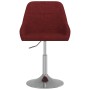 Red fabric swivel dining chair by vidaXL, dining chairs - Ref: Foro24-3085132, Price: 78,49 €, Discount: %