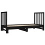 Removable sofa bed solid black pine wood 2x(90x190) cm by vidaXL, Beds and slatted bases - Ref: Foro24-3124771, Price: 202,66...