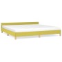 Bed frame with green fabric headboard 200x200 cm by vidaXL, Beds and slatted bases - Ref: Foro24-347446, Price: 116,43 €, Dis...