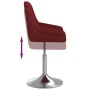 Red fabric swivel dining chair by vidaXL, dining chairs - Ref: Foro24-3085132, Price: 78,49 €, Discount: %