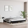 Estructura de cama con cabecero de tela negro 180x200 cm de vidaXL, Camas y somieres - Ref: Foro24-347433, Precio: 125,20 €, ...