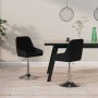 Swivel dining chairs 2 units black fabric by vidaXL, dining chairs - Ref: Foro24-3085136, Price: 140,76 €, Discount: %