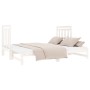 Sofá cama extraíble madera maciza de pino blanco 2x(90x190) cm de vidaXL, Camas y somieres - Ref: Foro24-3124773, Precio: 209...