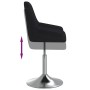 Sillas de comedor giratorias 2 unidades tela negro de vidaXL, Sillas de comedor - Ref: Foro24-3085136, Precio: 140,99 €, Desc...