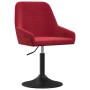 Silla de comedor giratoria de terciopelo rojo tinto de vidaXL, Sillas de comedor - Ref: Foro24-3085155, Precio: 72,76 €, Desc...