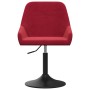 Silla de comedor giratoria de terciopelo rojo tinto de vidaXL, Sillas de comedor - Ref: Foro24-3085155, Precio: 72,76 €, Desc...