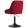 Silla de comedor giratoria de terciopelo rojo tinto de vidaXL, Sillas de comedor - Ref: Foro24-3085155, Precio: 72,76 €, Desc...