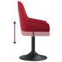 Silla de comedor giratoria de terciopelo rojo tinto de vidaXL, Sillas de comedor - Ref: Foro24-3085155, Precio: 72,76 €, Desc...